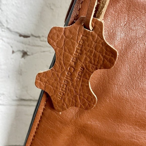 Next 100% Leather Brown Buckle Strap Crossbody Bag - Picture 7 of 7